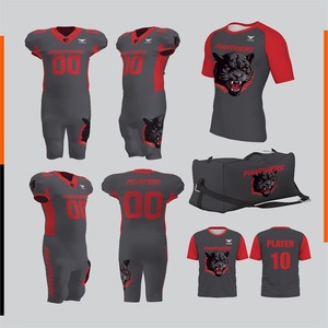 Tenues d'entraînement de football américain pour athlètes de tous niveaux, respirantes, à séchage rapide, antibactériennes, 100 % polyester - Product Image 1