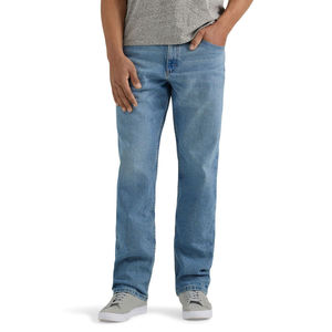 Jean en denim pour homme 100% coton, coupe droite, taille haute, respirant, style urbain, haute qualité, prix bas, tendance - Product Image 1