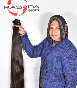 ผู้ค้าส่งผมอินเดียแบบดิบ ไม่ผ่านการแปรรูป ผมบริสุทธิ์ธรรมชาติ เงางามตรงสลวย ผมแท้แบบเรมี่  แบบ Double Drawn  น้ำหนัก 100 กรัม - Product Image 5