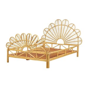 Factory Price Rattan Kids <b>Bed</b> Furniture Petal Design Toddler Furniture Kids Room Wholesale High Quality Hot Sale Cheap - Product Image 2