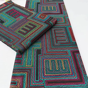 Tissu en Coton Africain Imprimé Wax de Qualité Supérieure 100% Coton en Gros pour Vêtements Traditionnels et Modernes - Product Image 1