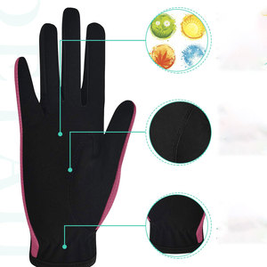 Gants d'équitation professionnels en cuir, paume antidérapante, pour entraînement et compétition, à vendre - Product Image 3