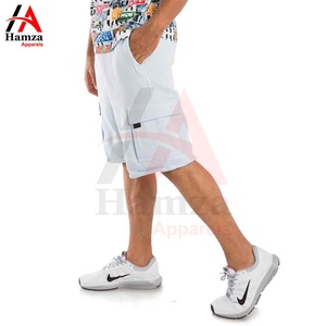 Pantalones Cortos de Felpa Cómodos y Holgados de Algodón Sólido para Hombre, de Calidad Premium, con Bolsillos, Estilo Casual para Fitness, con Cordón Ajustable, Hechos a Medida, Estilo Urbano - Product Image 4