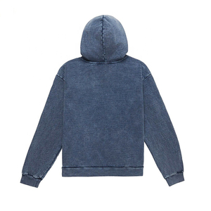 เสื้อสเวตเชิ้ตมีฮู้ดสีน้ำเงินสำหรับผู้ชายและกางเกงจ็อกเกอร์ชุดลำลองสีทึบแขนยาวเอวยางยืดสวมใส่ได้ตามปกติในฤดูใบไม้ร่วง - Product Image 2