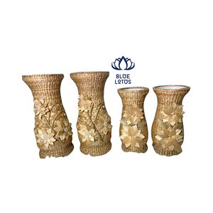 Cesta Rectangular de Jacinto de Agua Hecha a Mano, Ecológica y Tradicional de BLUE LOTUS FARM, MUY VENDIDA |   Tejido a Mano 100% Natural al por Mayor - Product Image 1