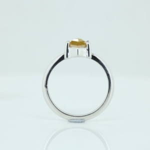 <b>Labradorite</b> Blue Flashy Fire Hexagon Stone Minimalist Gold Plated 925 Sterling Silver <b>Ring</b> for Women's Anniversary Birthday Gift - Product Image 6