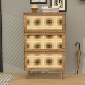 Modern Simple <b>Shoe</b> Cabinet Metal and MDF Material <b>Storage</b> Organizer for Home Living Room Entry Warehouse Furniture - Product Image 3