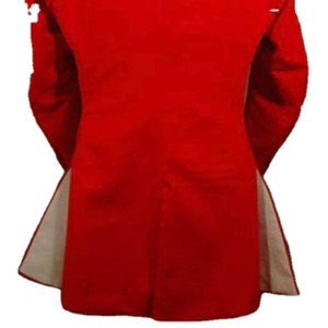 New Design Outdoor Special <b>100</b>% <b>Wool</b> <b>Fabric</b> Waterproof Uniform Men's Long Red French Coats - Product Image 2