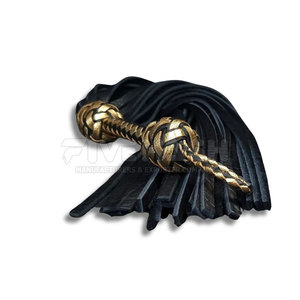 Flogger en cuir de style classique, coutures robustes, bandes flexibles, poignée simple, facile à utiliser - Product Image 6