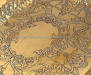 Brass Handmade Polished Eco-Friendly Square Modern Serving Tray by Artisan <b>Craft</b> | Customizable Size for Home & Wedding Decor - Product Image 5