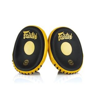 ถุงมือฝึกซ้อม Fairtex ลายวงกลมสีเหลืองและดำ หนังวัวแท้ ทำมือ ทนทาน อุปกรณ์ฝึกซ้อมคุณภาพสูง ขายส่ง - Product Image 6