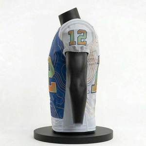 Jersey de Fútbol Americano Sublimado Personalizado de Alta Calidad a Precio de Mayoreo, Ropa Deportiva Transpirable de Secado Rápido con Estampado de Manga Corta - Product Image 2