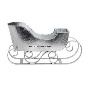 Décorations de Noël de luxe en métal pour jardin : Traîneau décoratif pour extérieur, arrangements saisonniers, décorations de Noël - Product Image 6