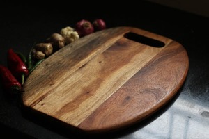 Planche à découper rectangulaire en bois de manguier écologique, 0,4 cm d'épaisseur, fabriquée à la main - Product Image 3