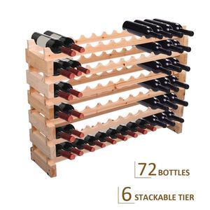 Portabottiglie Moderno in Teak Massiccio, Alluminio, Mogano, Quercia, Pannello MDF, Mogano Pieghevole, Espositore in Ferro, Vetro Acrilico, Metallo, Arredamento per la Casa - Product Image 6