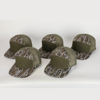 Gorra Trucker de Camuflaje de 7 Paneles Personalizada al por Mayor, Parte Delantera de Algodón, Parte Trasera de Malla, Gorra de Caza de Alto Rendimiento