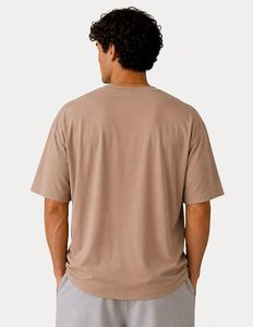 เสื้อยืดโอเวอร์ไซส์ผ้าฝ้ายแท้ 100% น้ำหนัก 220 กรัม พิมพ์ลายตามสั่งที่ไหล่ สไตล์ฮิปฮอป ไซส์ใหญ่พิเศษ ผ้าฝ้ายแท้ 100% ทรงบ็อกซี่ สำหรับผู้ชาย - Product Image 3