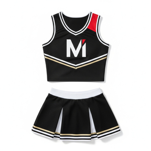 Tenue de cheerleading tendance 2026 : Uniforme scintillant avec strass, logo personnalisé, vêtements de performance pour équipes universitaires - Product Image 1
