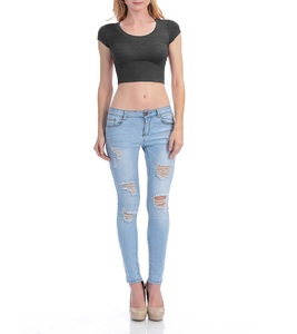 T-shirt court d'été pour femme, uni, à manches courtes, style décontracté, esthétique tendance, débardeur de sport et yoga, coupe ample - Product Image 4