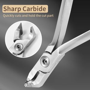 Pince coupante distale professionnelle en acier inoxydable pour la mise en forme de fils orthodontiques, avec poignée confortable, à vendre - Product Image 5