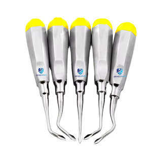 Juego de Elevadores Dentales Reutilizables de Acero Inoxidable, Instrumentos de Extracción Dental con Empuñadura Acolchada, Herramientas Quirúrgicas Orales - Product Image 1
