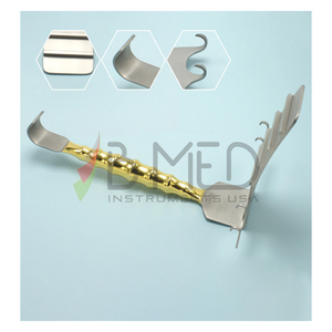 OR Grade Abdominoplasty Abdominal Retractor <b>Hook</b> 4 Sharp Prongs <b>Plastic</b> Surgery Ophthalmic Instrument - Product Image 2
