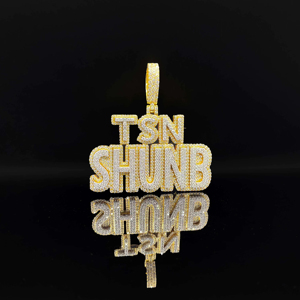 Colgante unisex de plata chapada en rodio The Ice Legacy Heavy Bling Frost Diamond Street Royal Hip Hop para hombre - Product Image 1