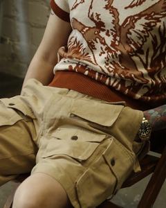 Custom Made Streetwear <b>Mens</b> Olive <b>Green</b> Cargo <b>Shorts</b> Multi Pockets - Product Image 5