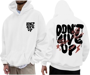 Sudadera con Capucha Unisex de Fibra de Bambú Estampada en Algodón, Informal, Extra Grande, Ecológica, Ligera, Transpirable y Suave, para Otoño - Product Image 1