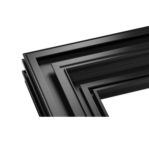 Fenêtre à persiennes en bois recouvert d'aluminium sur mesure, <span class=keywords><strong>profil</strong></span> extérieur rigide à rupture de pont thermique unique, norme canadienne 2025, de l'usine Huasin - Product Image 3