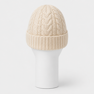 Premium Quality Knitted <b>Beanie</b> Hat Embroidery Logo Front Solid Color Men's Casual Winter 100% Polyester Breathable <b>Waterproof</b> - Product Image 3