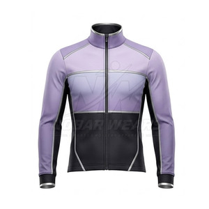<b>Cycling</b> Sports Outerwear <b>Jacket</b> With Full Front Zipper Lightweight Fabric Wind Protection Breathable Sections - Product Image 2