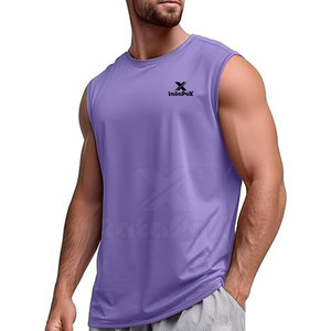 Camiseta sin Mangas de Alto Rendimiento para Hombre, 100% Algodón, Secado Rápido, Transpirable, Diseño sin Mangas, Perfecta para Entrenamiento, Playa y Vacaciones - Product Image 2