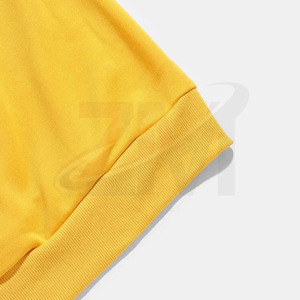 Sudadera con capucha amarilla 100% algodón, forro polar, para hombre, invierno, 450GSM, al por mayor, lisa, unisex - Product Image 5