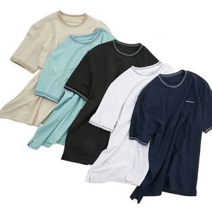 T-shirt pour homme 100% coton 160g de haute qualité, imprimé en sérigraphie, coupe ajustée, col rond, manches courtes côtelées, séchage rapide, respirant - Product Image 2