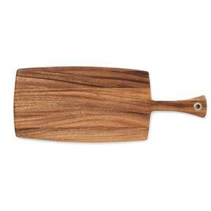 Tabla de cortar grande de madera natural para cocina, para cortar verduras, frutas, carne, pan, duradera, rústica, hecha a mano. - Product Image 6