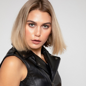 Chaleco de Cuero Tejido para Mujer, Invierno, Cierre de Cremallera, Sin Mangas, Personalizable, Bolsillos Sólidos - Product Image 4