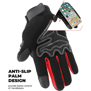 Gants de moto en cuir pour l'extérieur, gants de motard durables, équipement de protection pour les mains, gants Alpha Racing imperméables et complets - Product Image 3