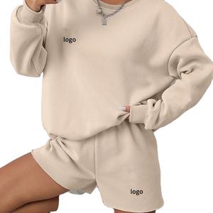 Sweat-shirts à capuche en molleton pour femmes, pulls oversize à col rond, décontractés et confortables, mode automne, tenues pour femmes - Product Image 1