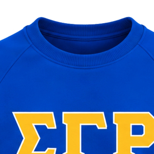 Sudadera con estampado de letras griegas para mujer de Sigma Gamma Rho, sudadera personalizada de forro polar con cuello redondo, ropa informal de moda universitaria - Product Image 3