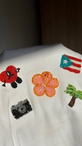 Top de Diseño de Lujo para Mujer, Bordado a Mano con Cuentas de Cristal y Vidrio de Inspiración Vintage, para Bautizo y Bodas - Product Image 4