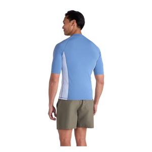 Men's Blue Quick Dry Short Sleeve Compression <b>T</b>-<b>Shirt</b> Slim Fit Solid Sporty Knitted <b>Polyester</b> O-Neck - Product Image 2
