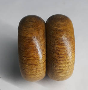 Bougeoir en bois sur pied T-Light fait à la main avec accents en métal, idéal pour la maison, Noël, le thé et la décoration de lanterne - Product Image 2