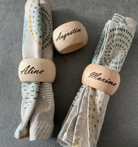<b>Personalized</b> Modern Wooden <b>Napkin</b> Rings Holder for <b>Wedding</b> Restaurant Luxury Dining Table Decoration Stocked Kitchen Accessories - Product Image 5