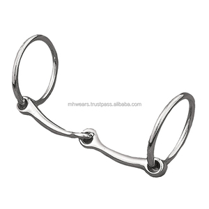 บิตม้า MH รุ่น Veterinary D-Shape Waterford แบบมีที่ครอบแก้ม  ปากม้าแบบ Snaffle  ผิวขัดเงาเรียบ  ทำจากสแตนเลสสำหรับม้า - Product Image 3