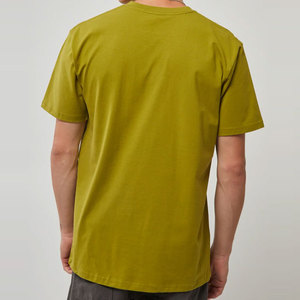 Shoulder New Design Men's High Street Style Breathable Quick Dry Regular Fit 100% Cotton Short Sleeve O-Neck Solid <b>Canvas</b> Shirt - Product Image 5