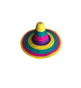 Chapeau de soleil de style mexicain à large bord avec mentonnière pour festival en plein air - Product Image 4