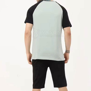 Ensemble T-shirt et short d'été pour homme style unique 2026 – Qualité supérieure 100 % coton respirant avec taille élastique – Tenue décontractée - Product Image 3