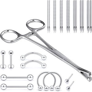 Pince à percer Pennington en acier inoxydable de 6 pouces avec fente de 3 mm pour la pose et le changement de bijoux corporels - Product Image 1