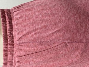 Excelente oferta en pantalones cortos deportivos informales Tejido de Jersey de doble melocotón Tejido de poliéster Space Dye Knit Cierre de cordón de cintura media suave - Product Image 5